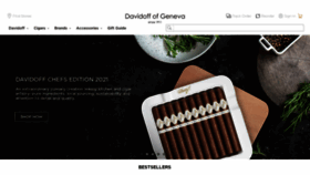 What Davidoff.com website looked like in 2021 (2 years ago)