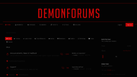 What Demonforums.net website looked like in 2021 (2 years ago)