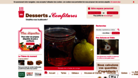 What Dessertsetconfitures.com website looked like in 2021 (2 years ago)