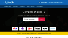 What Digital-tv.co.uk website looked like in 2021 (2 years ago)