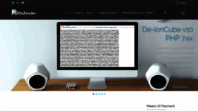 What Dezender.net website looked like in 2021 (3 years ago)