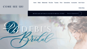 What Debisbridal.com website looked like in 2021 (2 years ago)