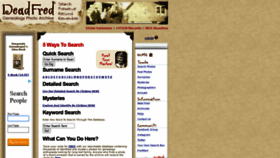 What Deadfred.com website looked like in 2021 (2 years ago)