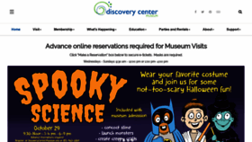 What Discoverycentermuseum.org website looked like in 2021 (2 years ago)