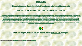 What Dbcm.de website looked like in 2021 (2 years ago)