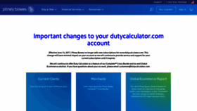 What Dutycalculator.com website looked like in 2021 (2 years ago)