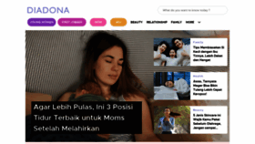 What Diadona.id website looked like in 2021 (3 years ago)