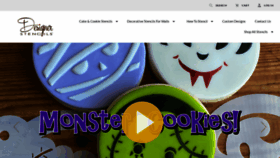 What Designerstencils.com website looked like in 2021 (2 years ago)