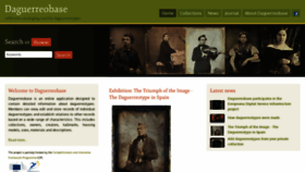 What Daguerreobase.org website looked like in 2021 (4 years ago)