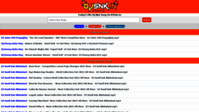 What Djsnk.in website looked like in 2021 (2 years ago)