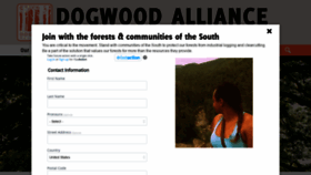 What Dogwoodalliance.org website looked like in 2021 (2 years ago)