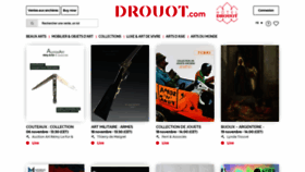 What Drouotlive.com website looked like in 2021 (2 years ago)