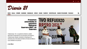What Diario21.com website looked like in 2021 (2 years ago)