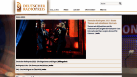 What Deutscher-radiopreis.de website looked like in 2021 (2 years ago)