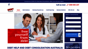 What Debtassist.com.au website looked like in 2021 (2 years ago)