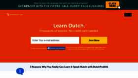 What Dutchpod101.com website looked like in 2021 (2 years ago)