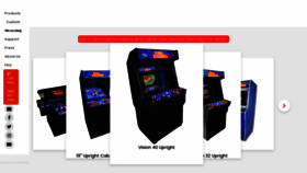 What Dreamarcades.com website looked like in 2021 (2 years ago)