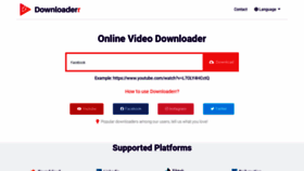 What Downloaderr.com website looked like in 2021 (2 years ago)