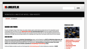 What De-linkliste.de website looked like in 2021 (4 years ago)