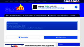 What Depedk12.com website looked like in 2021 (2 years ago)