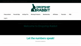 What Dropshiprabbit.com website looked like in 2021 (2 years ago)