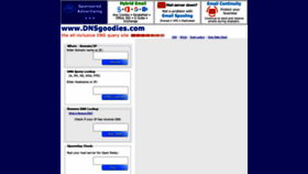 What Dnsgoodies.com website looked like in 2021 (2 years ago)