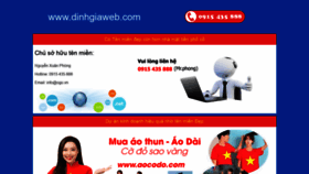What Dinhgiaweb.com website looked like in 2021 (2 years ago)