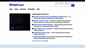 What Digitalgov.gov website looked like in 2021 (2 years ago)