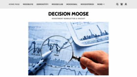 What Decisionmoose.com website looked like in 2021 (2 years ago)