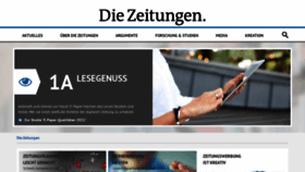 What Die-zeitungen.de website looked like in 2021 (2 years ago)