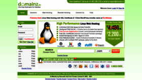 What Domainz.in website looked like in 2021 (2 years ago)
