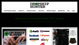 What Dropship-hunter.com website looked like in 2021 (2 years ago)