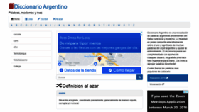 What Diccionarioargentino.com website looked like in 2021 (2 years ago)