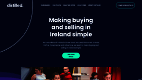 What Distilled.ie website looked like in 2021 (2 years ago)