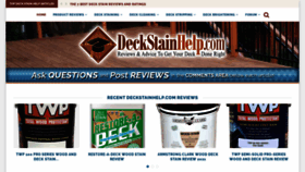 What Deckstainhelp.com website looked like in 2021 (2 years ago)