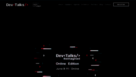 What Devtalks.ro website looked like in 2021 (2 years ago)