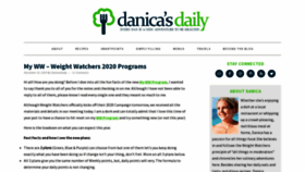 What Danicasdaily.com website looked like in 2021 (2 years ago)