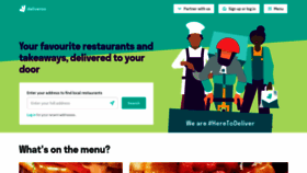 What Deliveroo.net website looked like in 2021 (2 years ago)
