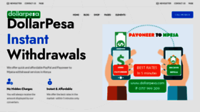 What Dollarpesa.com website looked like in 2021 (2 years ago)