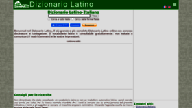 What Dizionario-latino.com website looked like in 2021 (2 years ago)