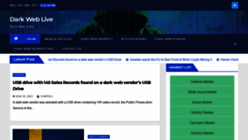 What Darkweblive.net website looked like in 2021 (4 years ago)