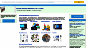 What De-bedienungsanleitung.de website looked like in 2021 (2 years ago)