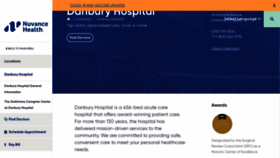 What Danburyhospital.org website looked like in 2021 (2 years ago)