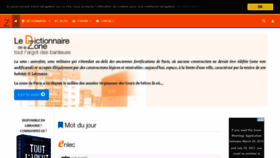 What Dictionnairedelazone.fr website looked like in 2021 (2 years ago)