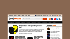 What Digimanie.cz website looked like in 2021 (2 years ago)