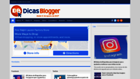 What Dicasblogger.com.br website looked like in 2021 (2 years ago)