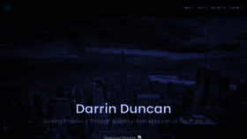 What Darrinduncan.com website looked like in 2021 (2 years ago)