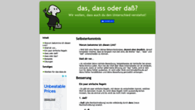 What Das-dass.de website looked like in 2021 (2 years ago)