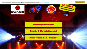 What Disco-party.de website looked like in 2021 (2 years ago)