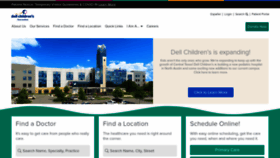 What Dellchildrens.net website looked like in 2021 (2 years ago)